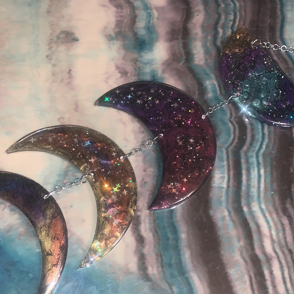 Stages of the 🌙 Moon- unique home decor, wall accent, window charm, celestial